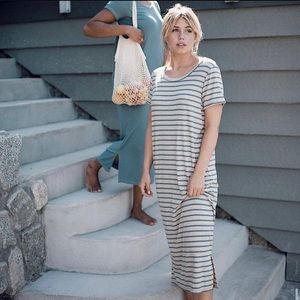 Paper Label Sophie Striped T-Shirt Dress - M